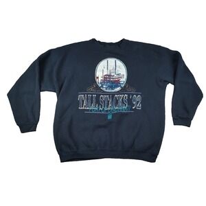 Vintage Tall Stacks '92 Sweatshirt Large Cincinnati Riverboat Crewneck USA Made